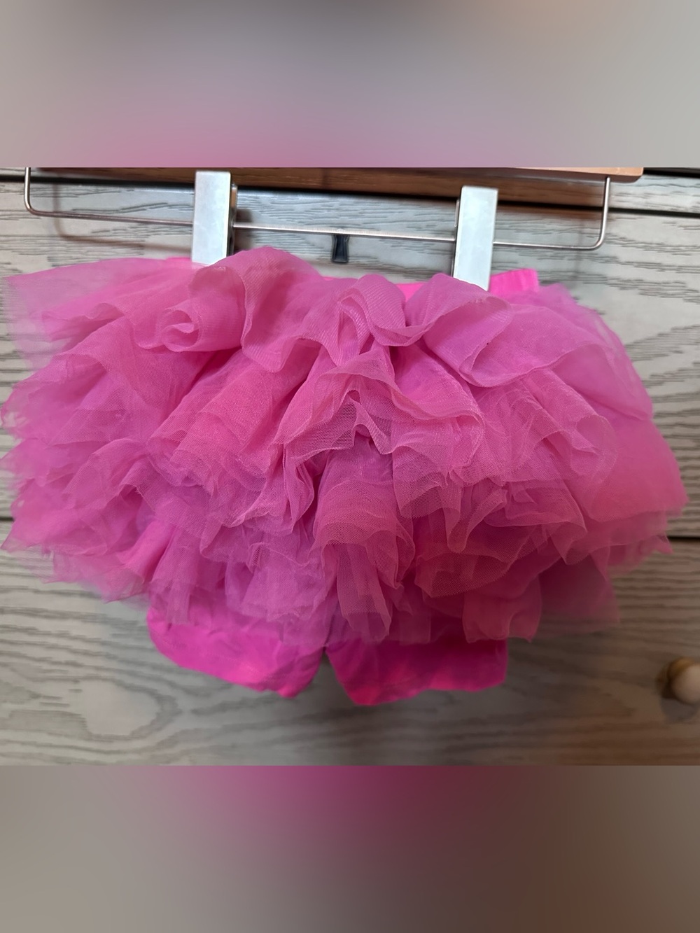 Posh Peanut Girls Hot Pink Tulle Ruffle Tutu with Bloomers